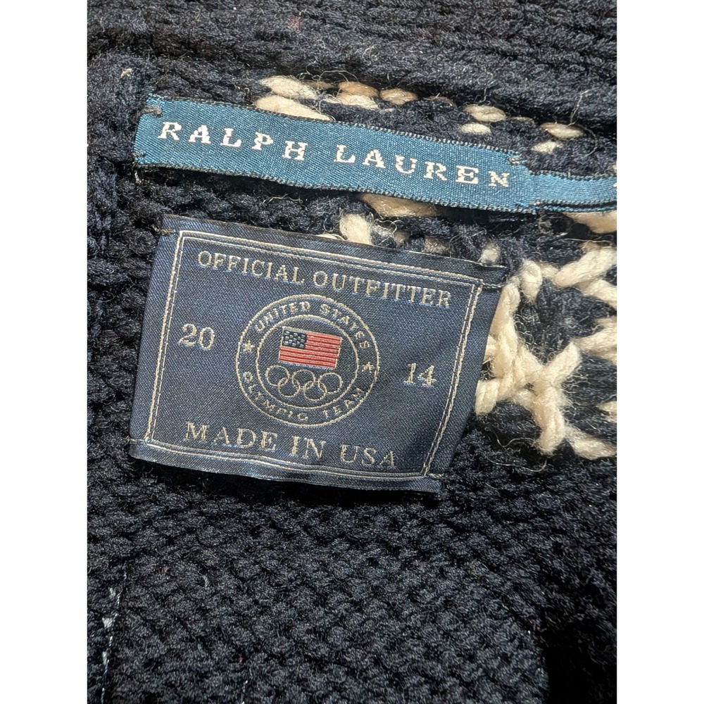 Ralph Lauren Team USA Sochi Olympics 2014 Opening Ceremony Cardigan Small - Picture 5 of 6